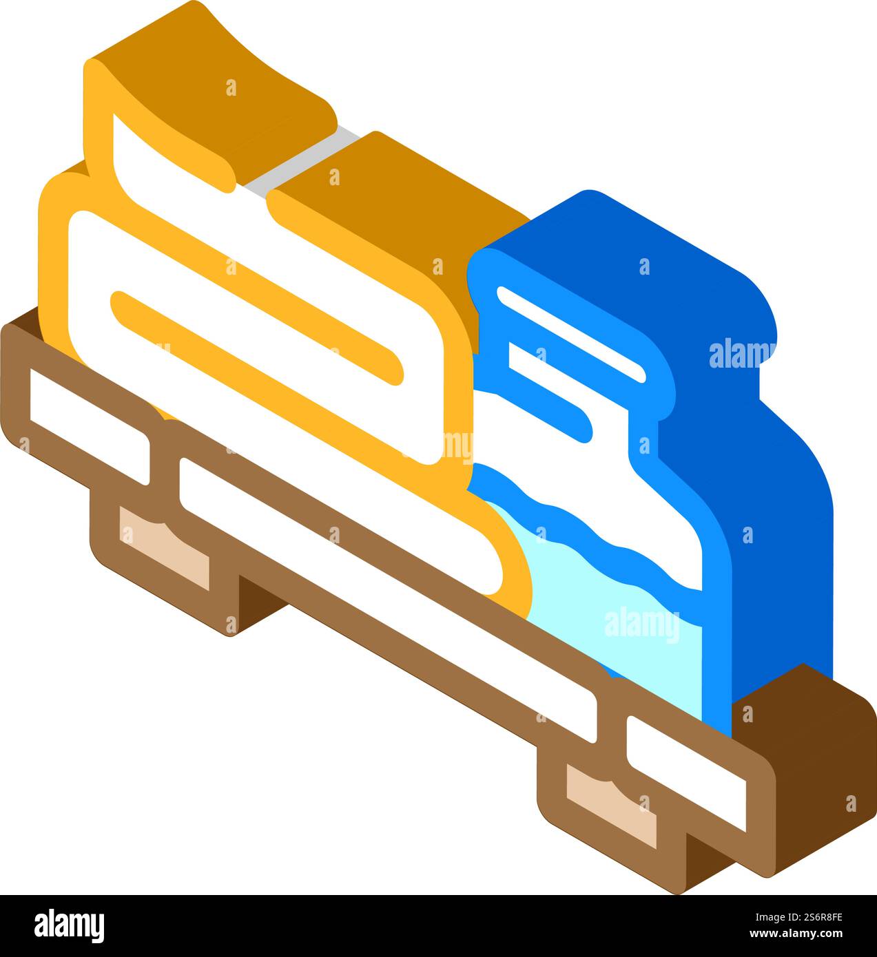 accessori per salone spa isometrico icona vettoriale. cartello accessori per salone di bellezza. illustrazione del simbolo isolato. illustrazione vettoriale dell'icona isometrica degli accessori del salone spa Illustrazione Vettoriale