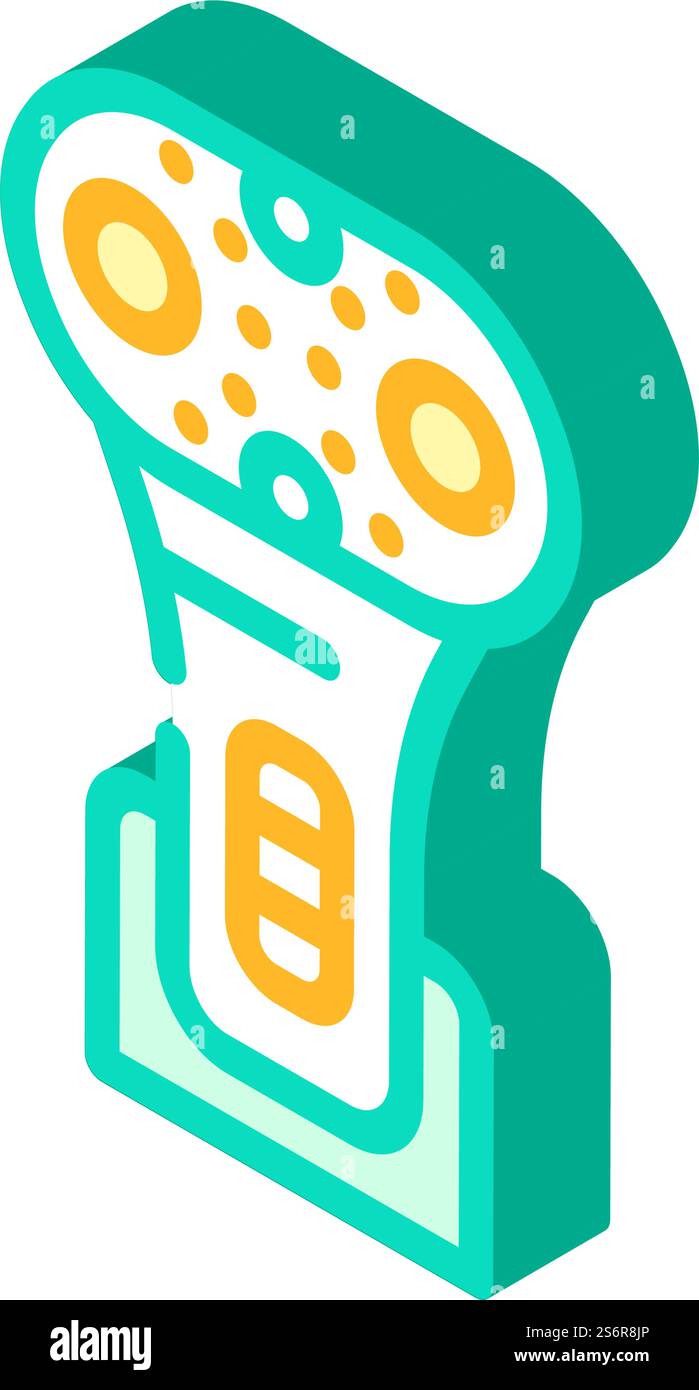 vettore icona isometrica del dispositivo di sollevamento. segnale dispositivo di sollevamento. illustrazione del simbolo isolato. illustrazione vettoriale icona isometrica del dispositivo di sollevamento Illustrazione Vettoriale