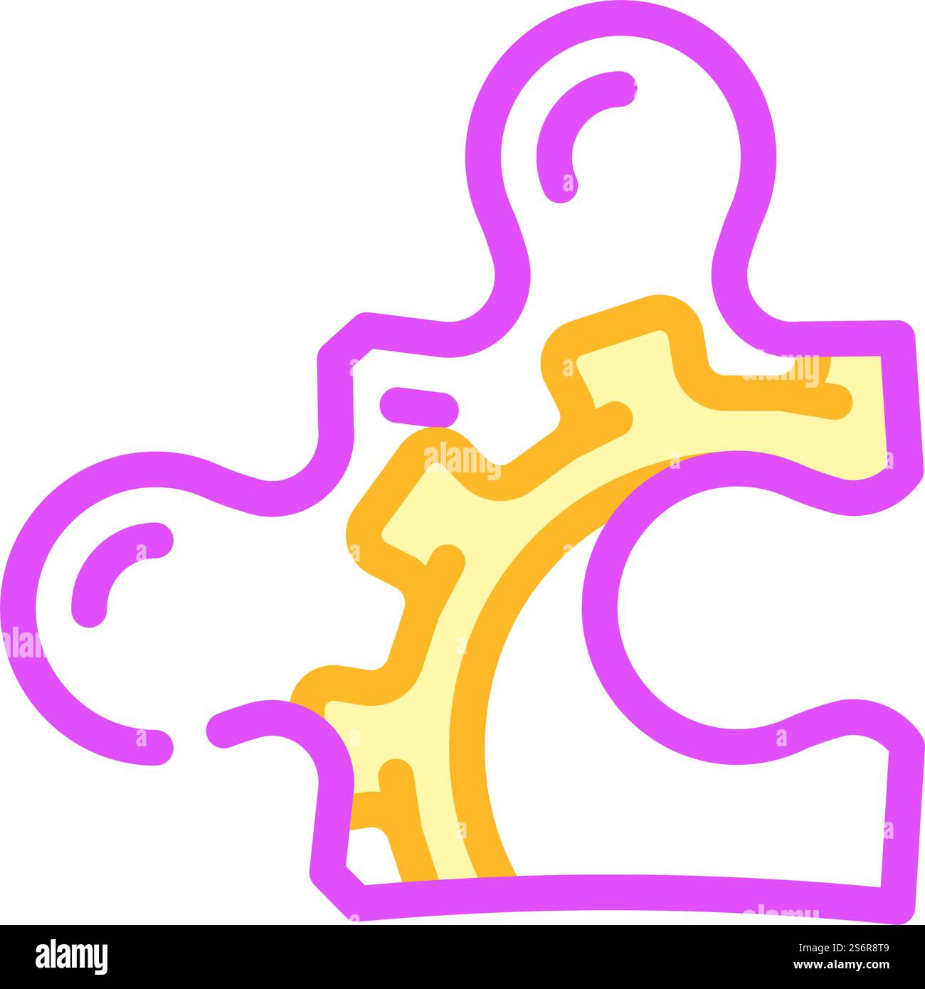 vettore icona colore processo integrità. firma del processo di integrità. illustrazione del simbolo isolato. illustrazione vettoriale dell'icona del colore del processo di integrità Illustrazione Vettoriale