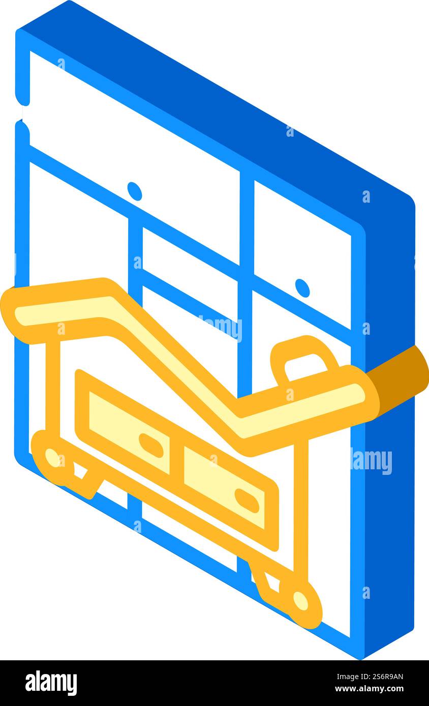 vettore di icone isometriche del salone di bellezza. insegna del salone di bellezza. illustrazione del simbolo isolato. illustrazione vettoriale dell'icona isometrica del salone di bellezza Illustrazione Vettoriale