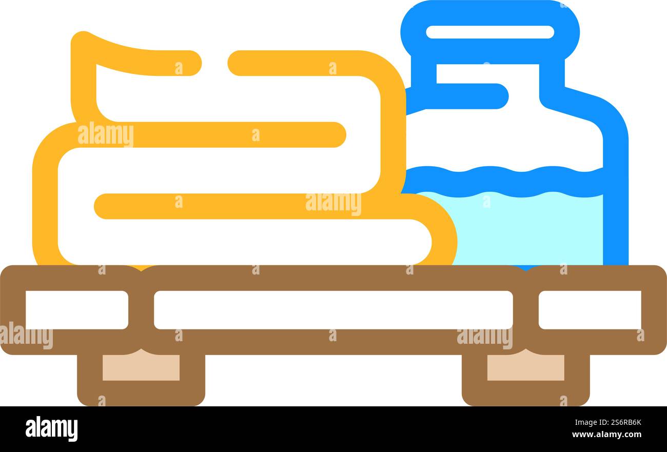 icona vettoriale degli accessori del salone di bellezza. cartello accessori per salone di bellezza. illustrazione del simbolo isolato. illustrazione vettoriale dell'icona degli accessori del salone di bellezza Illustrazione Vettoriale