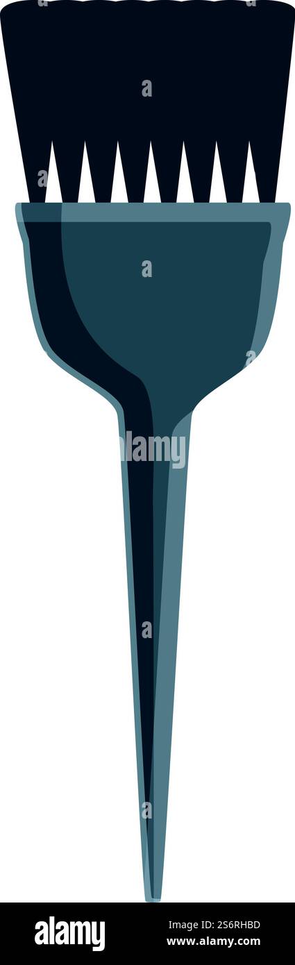 Icona pennello da colorare per capelli vettore cartoni animati. Colorante. Strumento colore capelli. Icona pennello da colorare per capelli vettore cartoni animati. Colorante Illustrazione Vettoriale