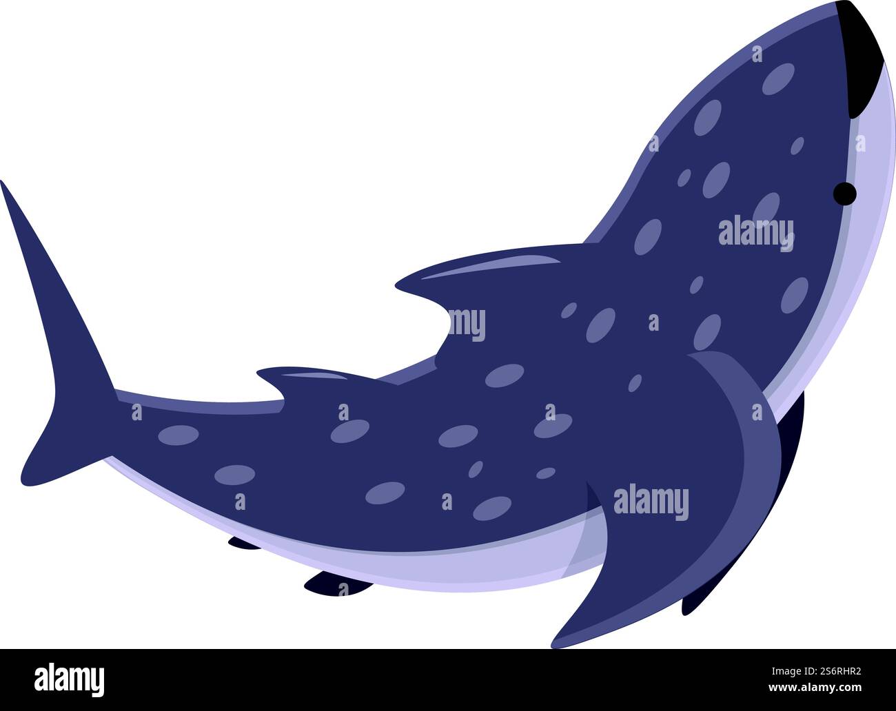 Vettore cartoni animati icona squalo balena. Pesce mare. Animale acquatico. Vettore cartoni animati icona squalo balena. Pesce mare Illustrazione Vettoriale