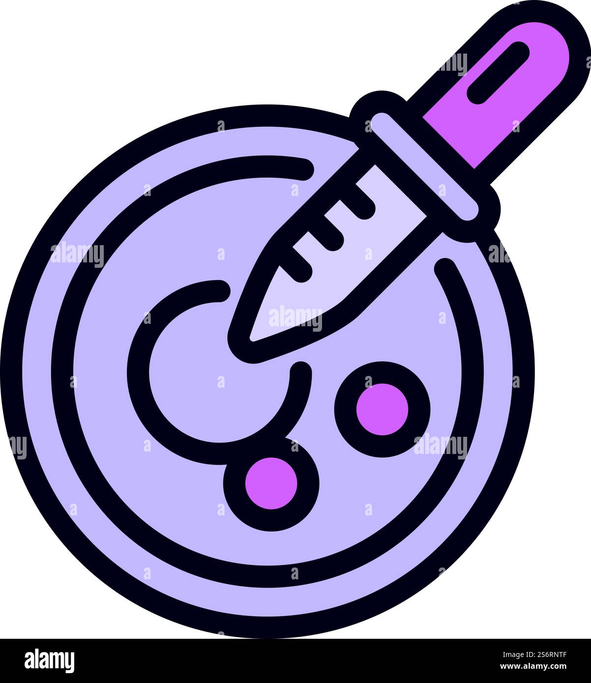 Vettore contorno icona pipetta da laboratorio. dna genetico. Laboratorio genomico. Vettore contorno icona pipetta da laboratorio. dna genetico Illustrazione Vettoriale