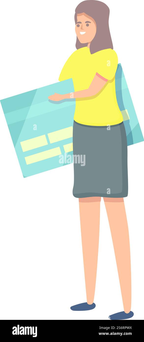 Vettore cartoni animati icona pagamento ordine. Servizio online. App mobile. Vettore cartoni animati icona pagamento ordine. Servizio online Illustrazione Vettoriale