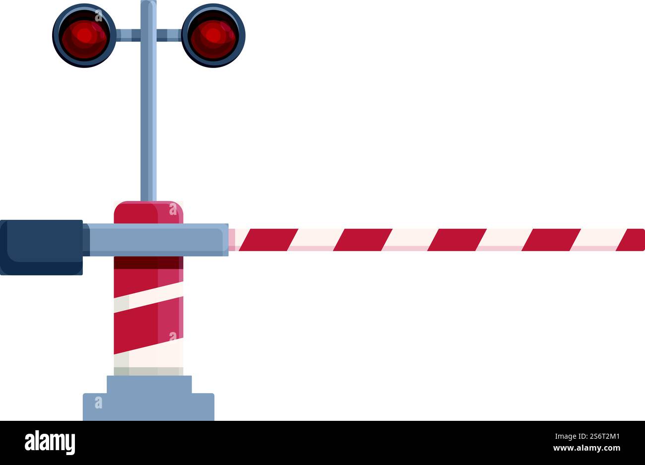 Vettore cartoni animati icona ferroviaria. Treno ferroviario. Segnale stradale. Vettore cartoni animati icona ferroviaria. Treno ferroviario Illustrazione Vettoriale