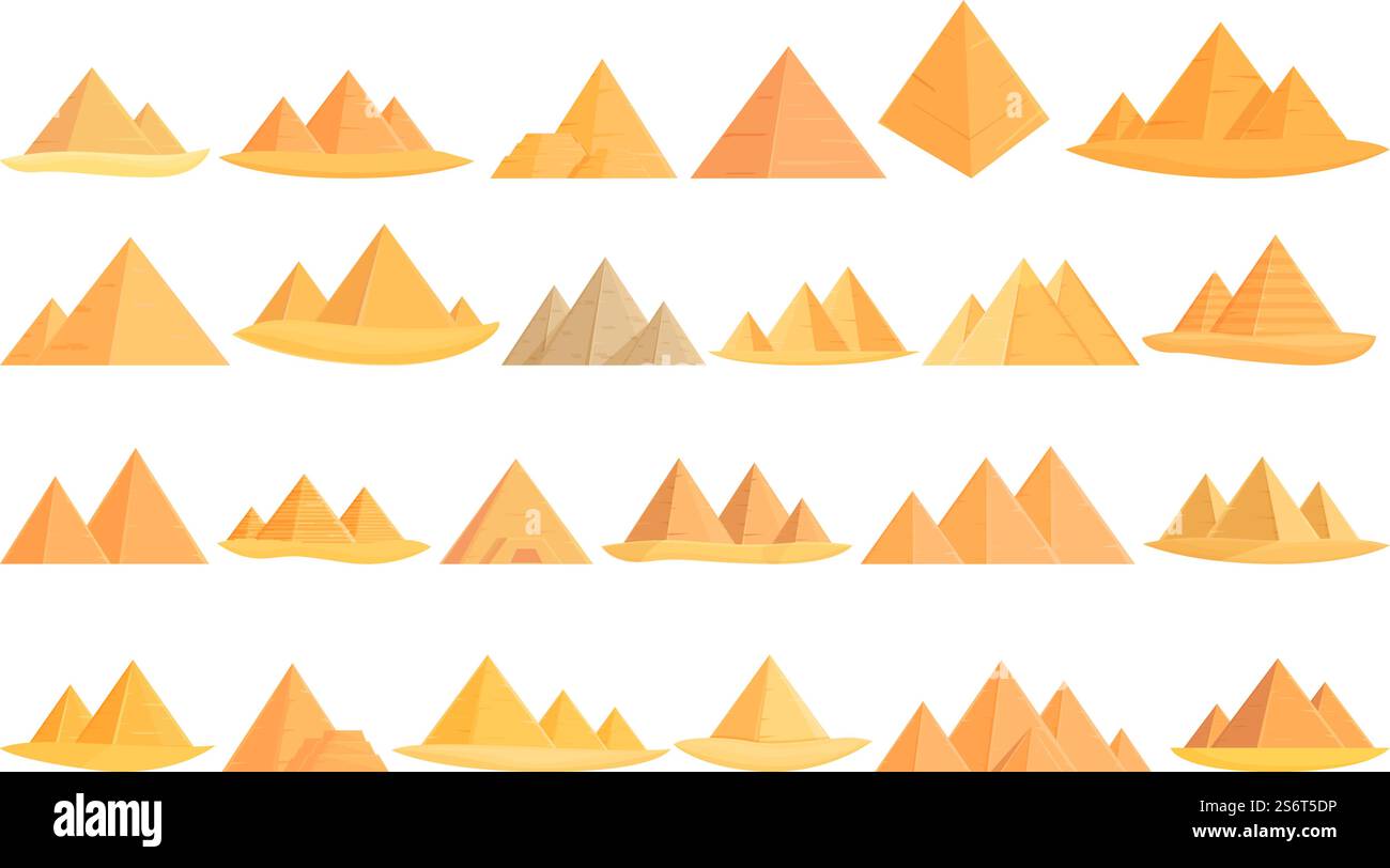 Pyramids egypt icona vettore cartoon. Sfinge del Cairo. Faraone egiziano. Pyramids egypt icona vettore cartoon. Sfinge del Cairo Illustrazione Vettoriale