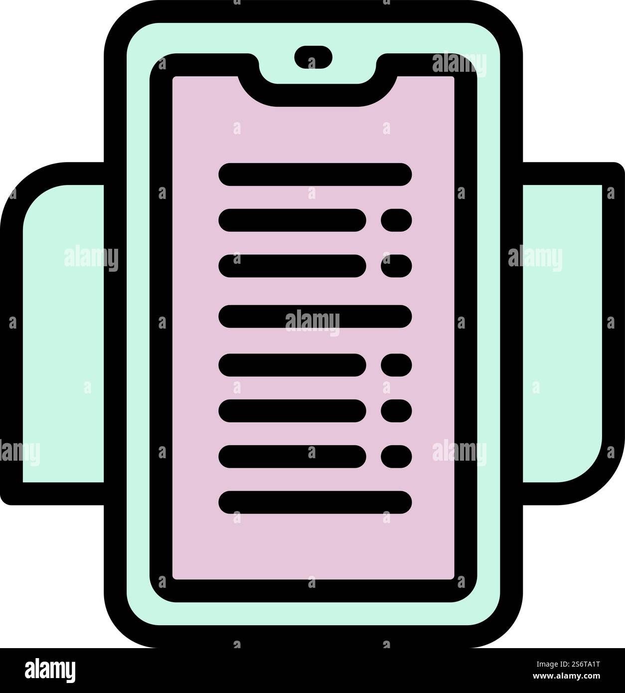 Vettore contorno icona codice QR. App mobile. ID finanziario. Vettore contorno icona codice QR. App mobile Illustrazione Vettoriale