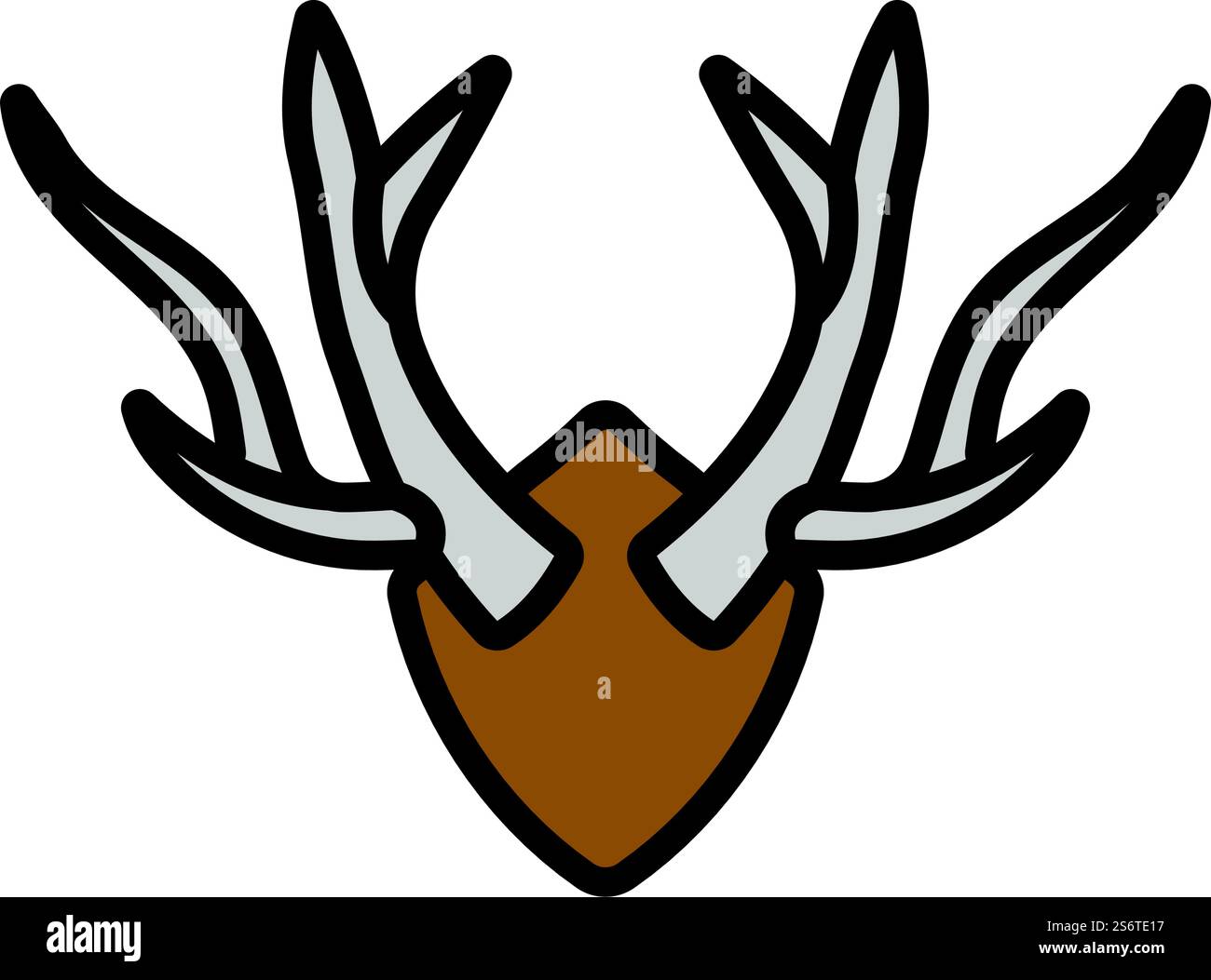 Icona di cervo’s Antlers. Contorno grassetto modificabile con disegno riempimento colore. Illustrazione vettoriale. Illustrazione Vettoriale Icona di cervo’s Antlers. Contorno grassetto modificabile con disegno riempimento colore. Illustrazione vettoriale. Illustrazione Vettoriale