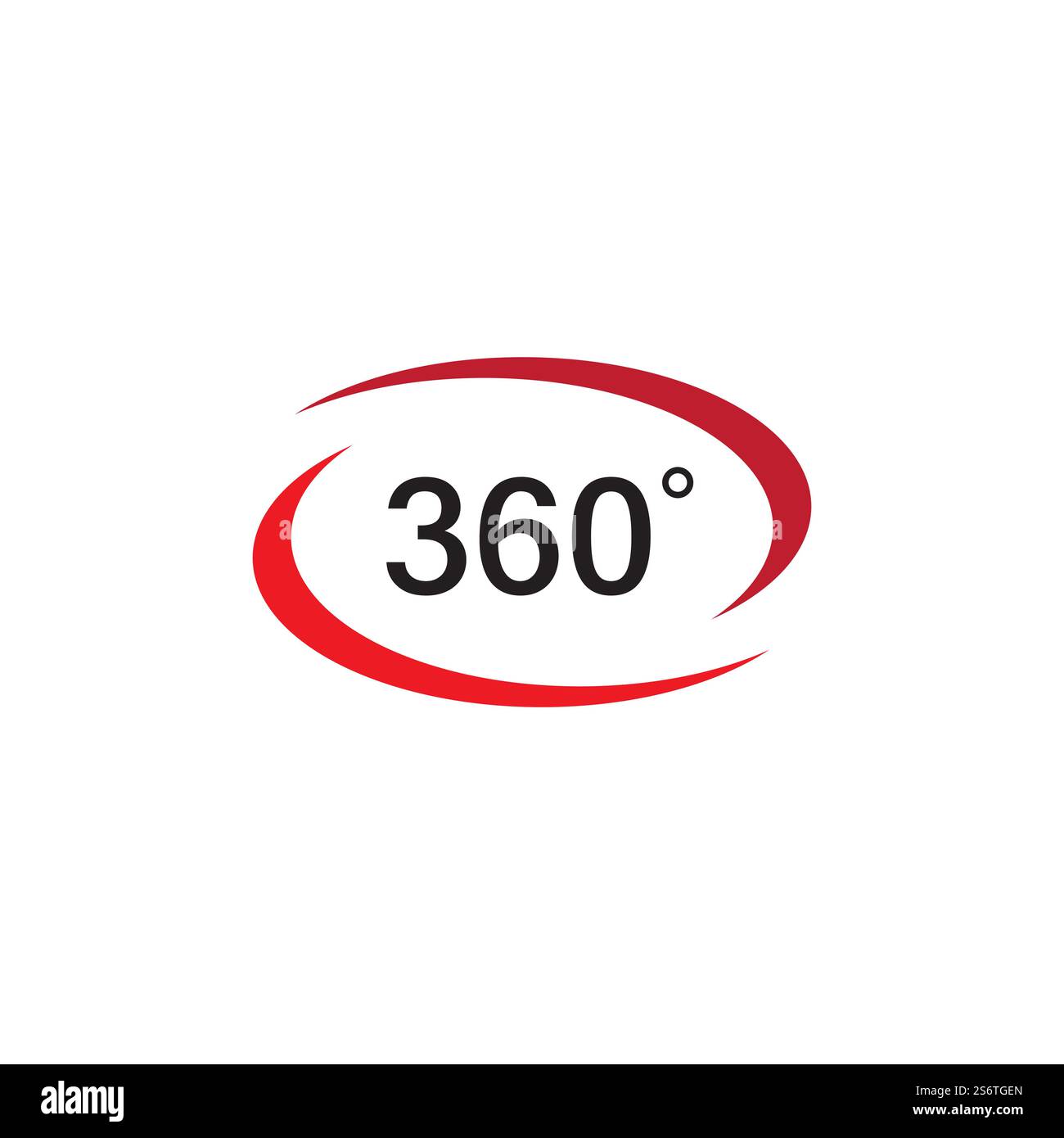 Vista a 360 relative icone vettoriali del modello di progettazione Illustrazione Vettoriale