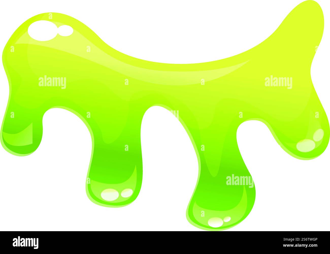 Vettore cartoni animati icona Slime. Gocciolamento verde. Spruzzi di liquido. Vettore cartoni animati icona Slime. Gocciolamento verde Illustrazione Vettoriale