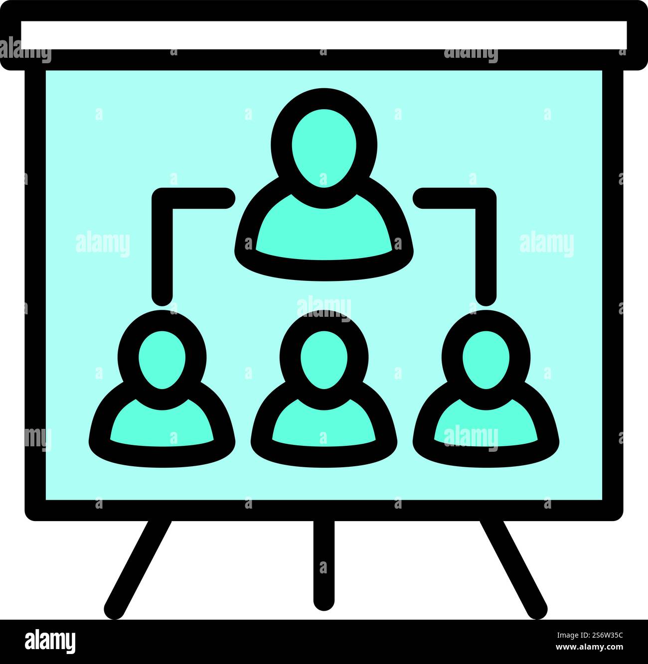 Vettore di contorno dell'icona di buon contenuto. Società aziendale. Economia sociale. Vettore di contorno dell'icona di buon contenuto. Società aziendale Illustrazione Vettoriale