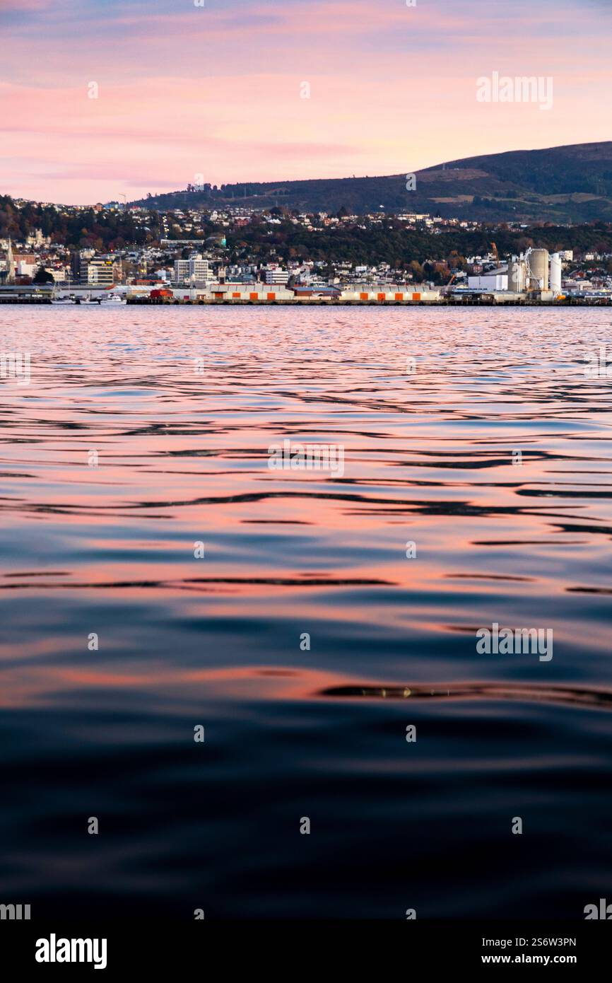 Alba su Dunedin, Otago, nuova Zelanda Foto Stock
