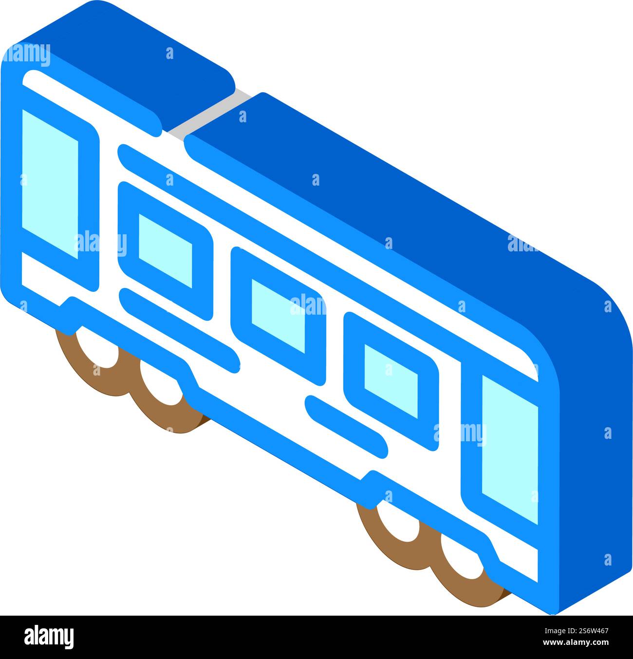 vettore icona isometrico per il trasporto ferroviario. cartello per il trasporto ferroviario. illustrazione del simbolo isolato. illustrazione vettoriale dell'icona isometrica del trasporto ferroviario Illustrazione Vettoriale