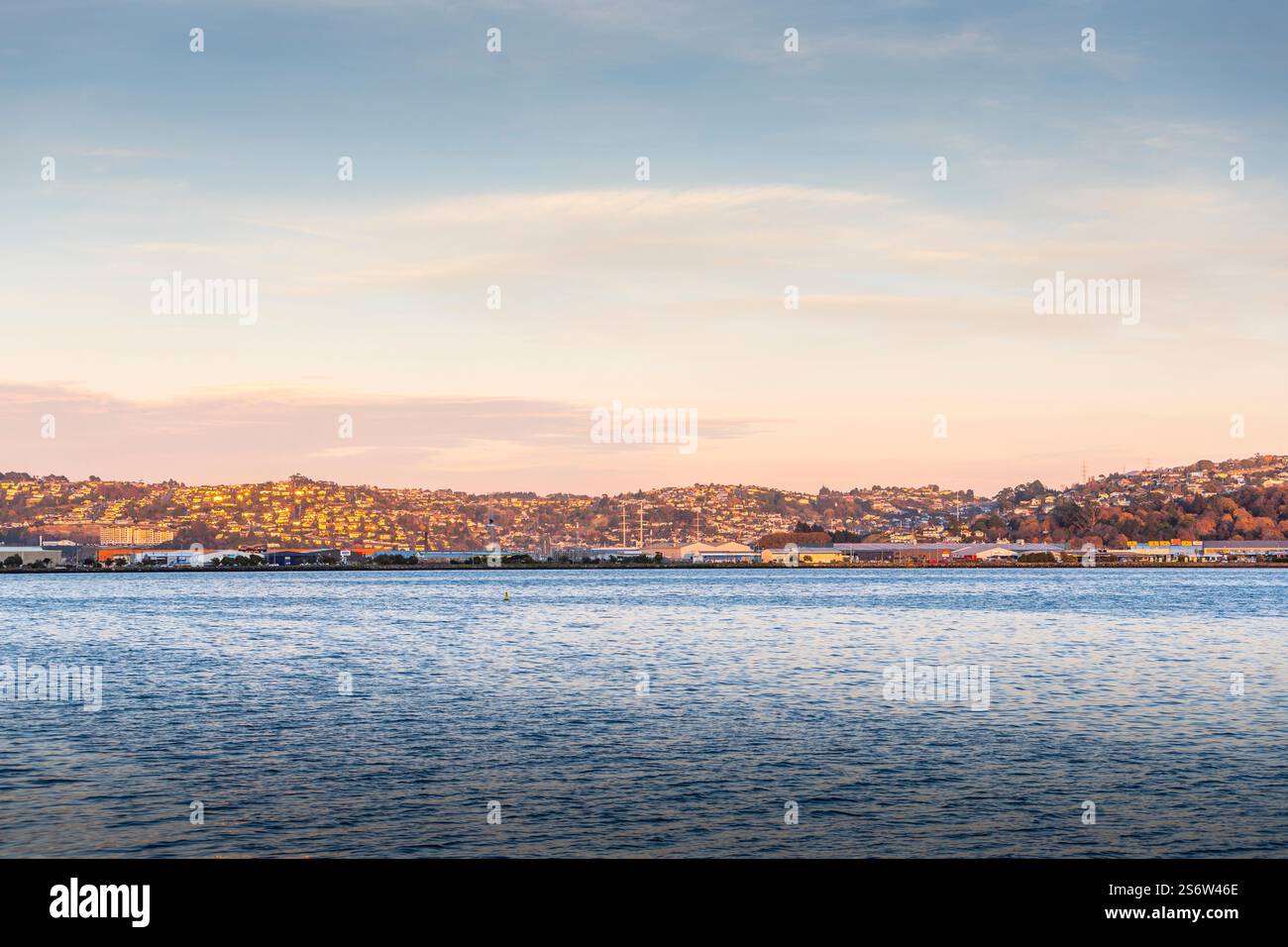 Alba su Dunedin, Otago, nuova Zelanda Foto Stock