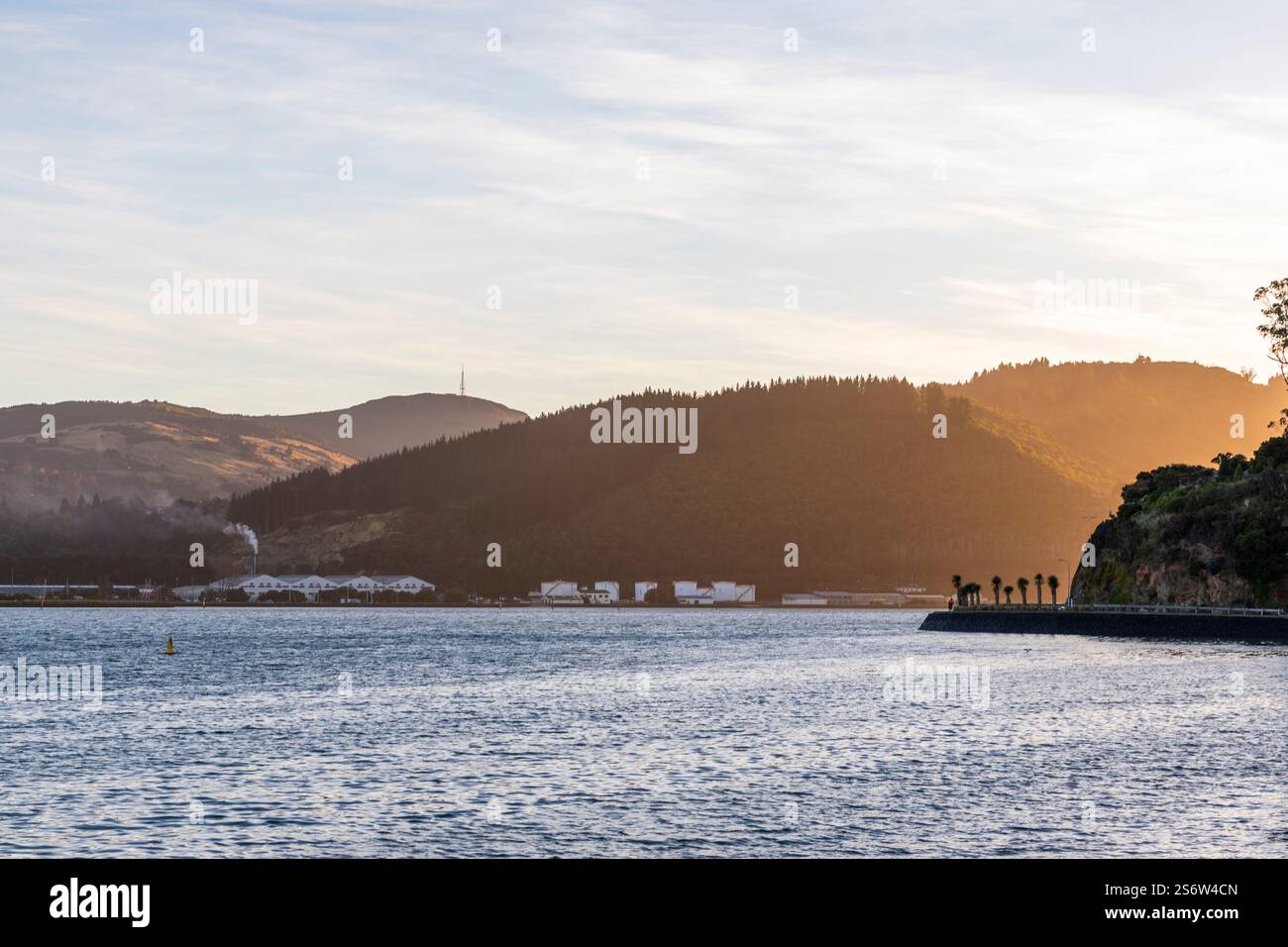 Alba su Dunedin, Otago, nuova Zelanda Foto Stock