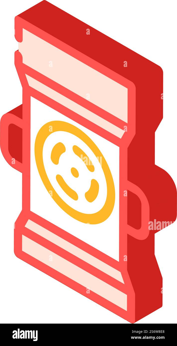 tappetino per vettore icona isometrica pistone. tappetino per il cartello del pistone. illustrazione del simbolo isolato. tappetino per l'illustrazione vettoriale dell'icona isometrica del cilindro Illustrazione Vettoriale