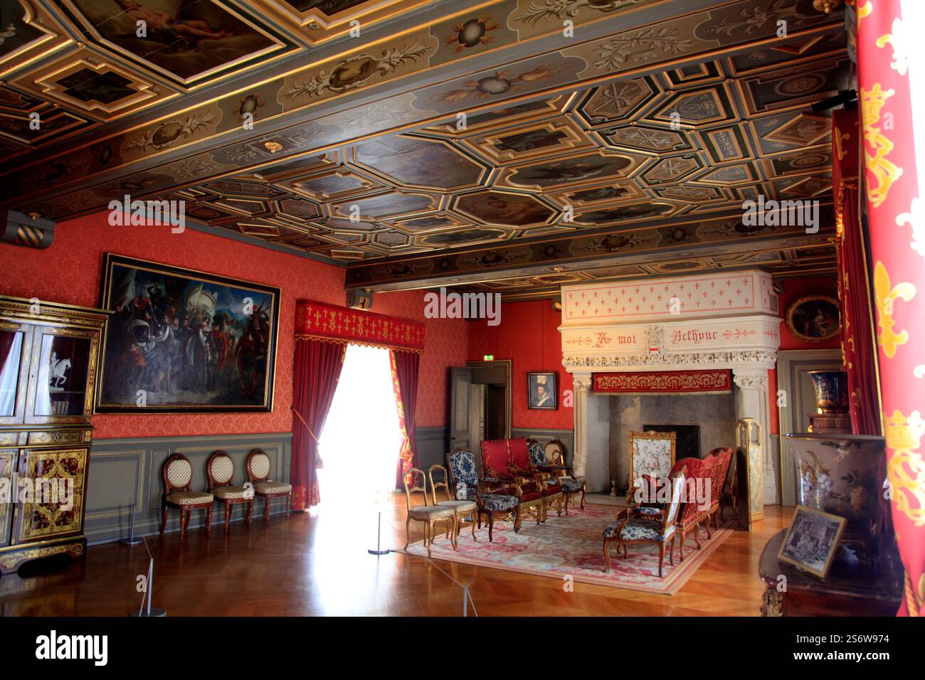 45 Sully sur Loire, il castello, il grande salone Foto Stock
