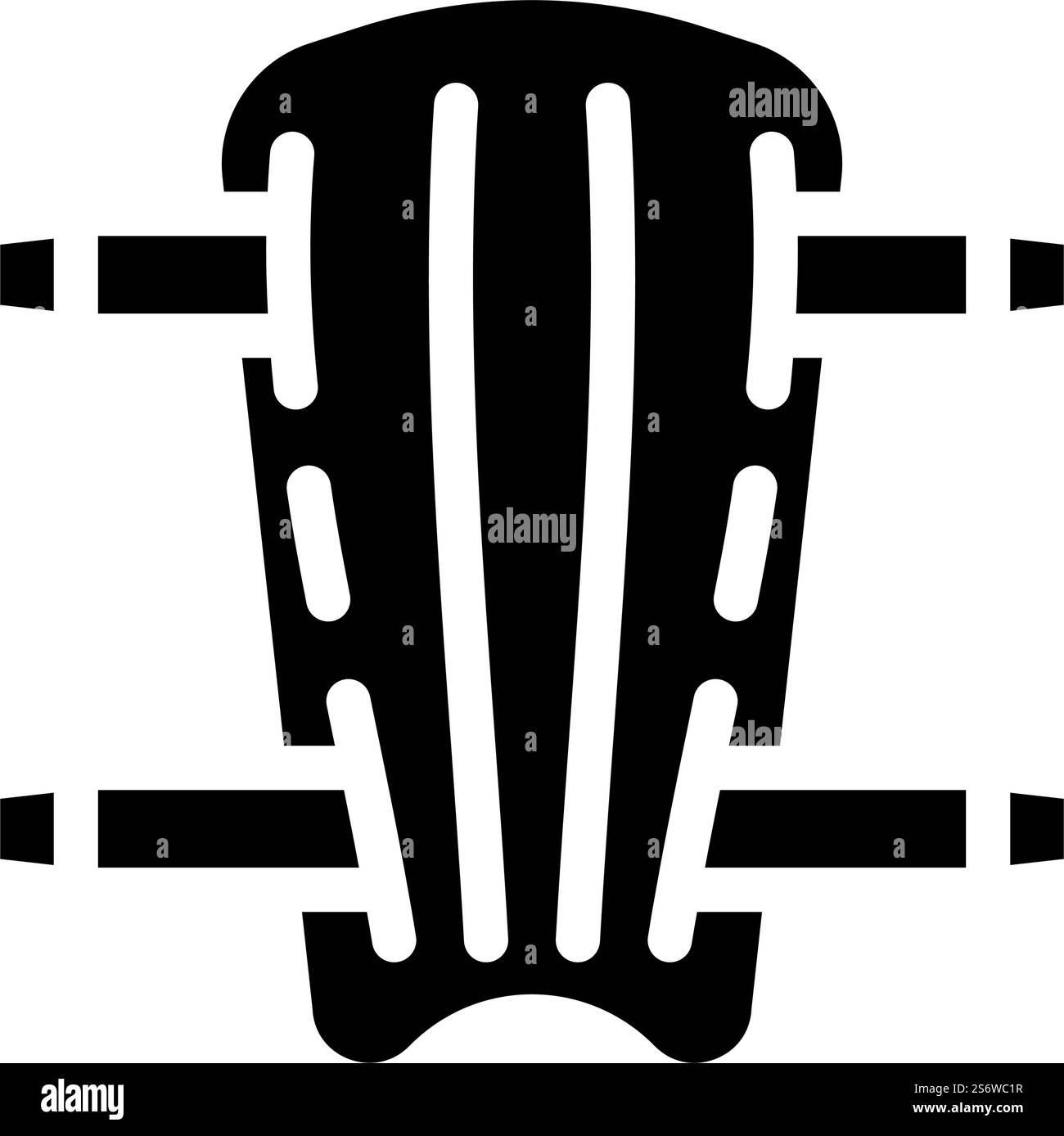 vettore icona glifo protezione gambe. cartello di protezione per le gambe. illustrazione nera del simbolo del contorno isolato. illustrazione vettoriale dell'icona glifo di protezione delle gambe Illustrazione Vettoriale