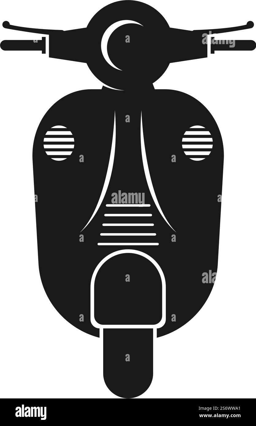 Logo scooter design piatto eps 10 Illustrazione Vettoriale