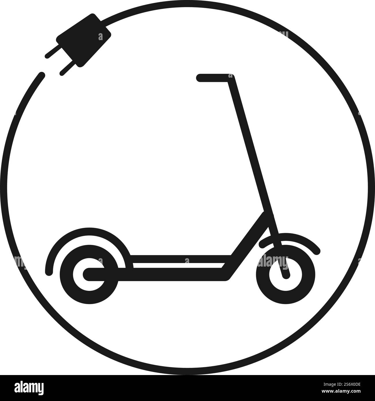 Icona scooter design piatto eps 10 Illustrazione Vettoriale