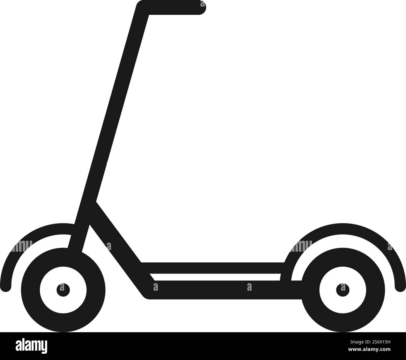 Icona scooter design piatto eps 10 Illustrazione Vettoriale