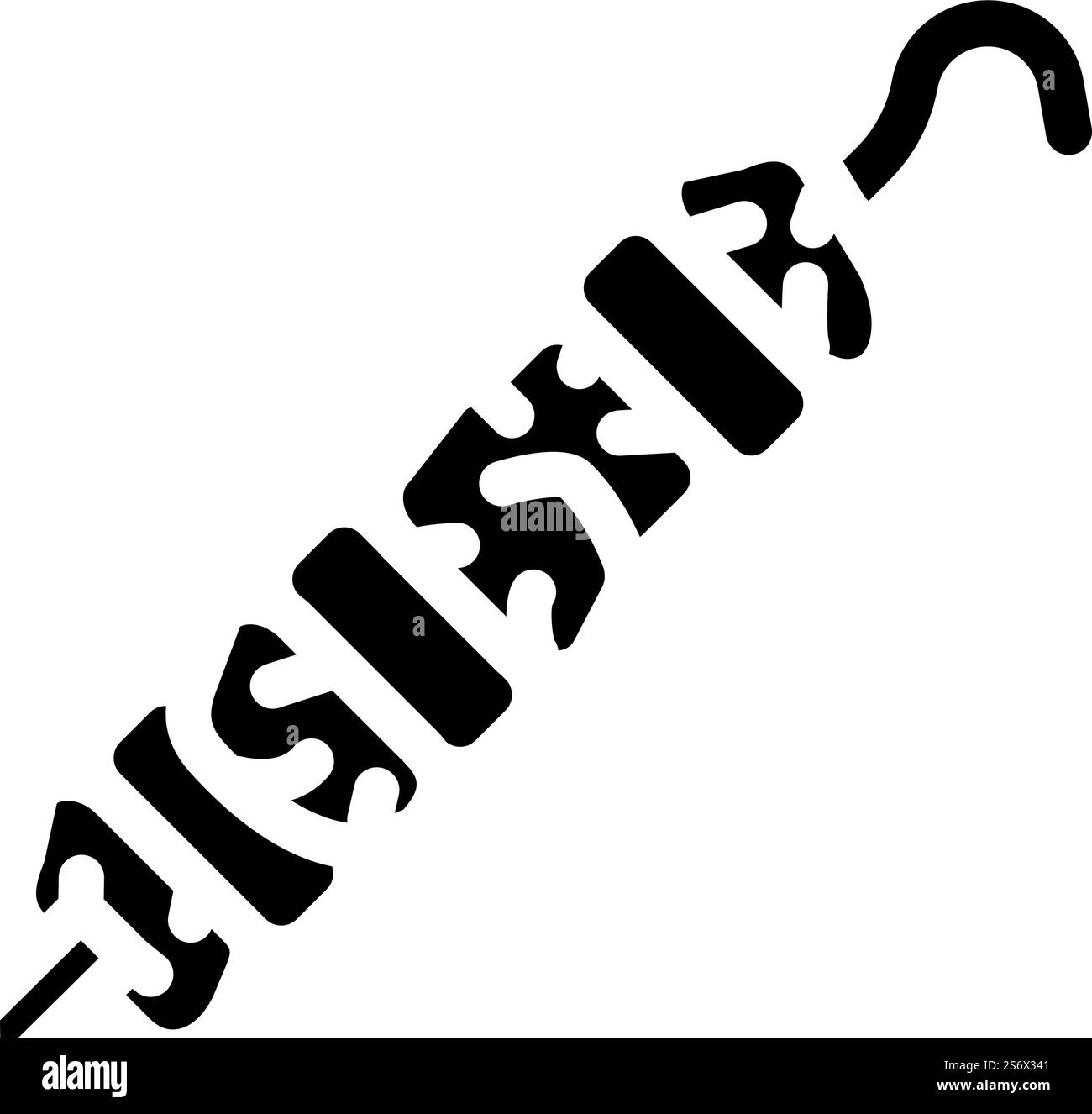 icona vettoriale del glifo di carne fritta al barbecue. insegna shashlik bbq fried meat. illustrazione nera del simbolo del contorno isolato. illustrazione vettoriale dell'icona del glifo della carne fritta al barbecue Illustrazione Vettoriale