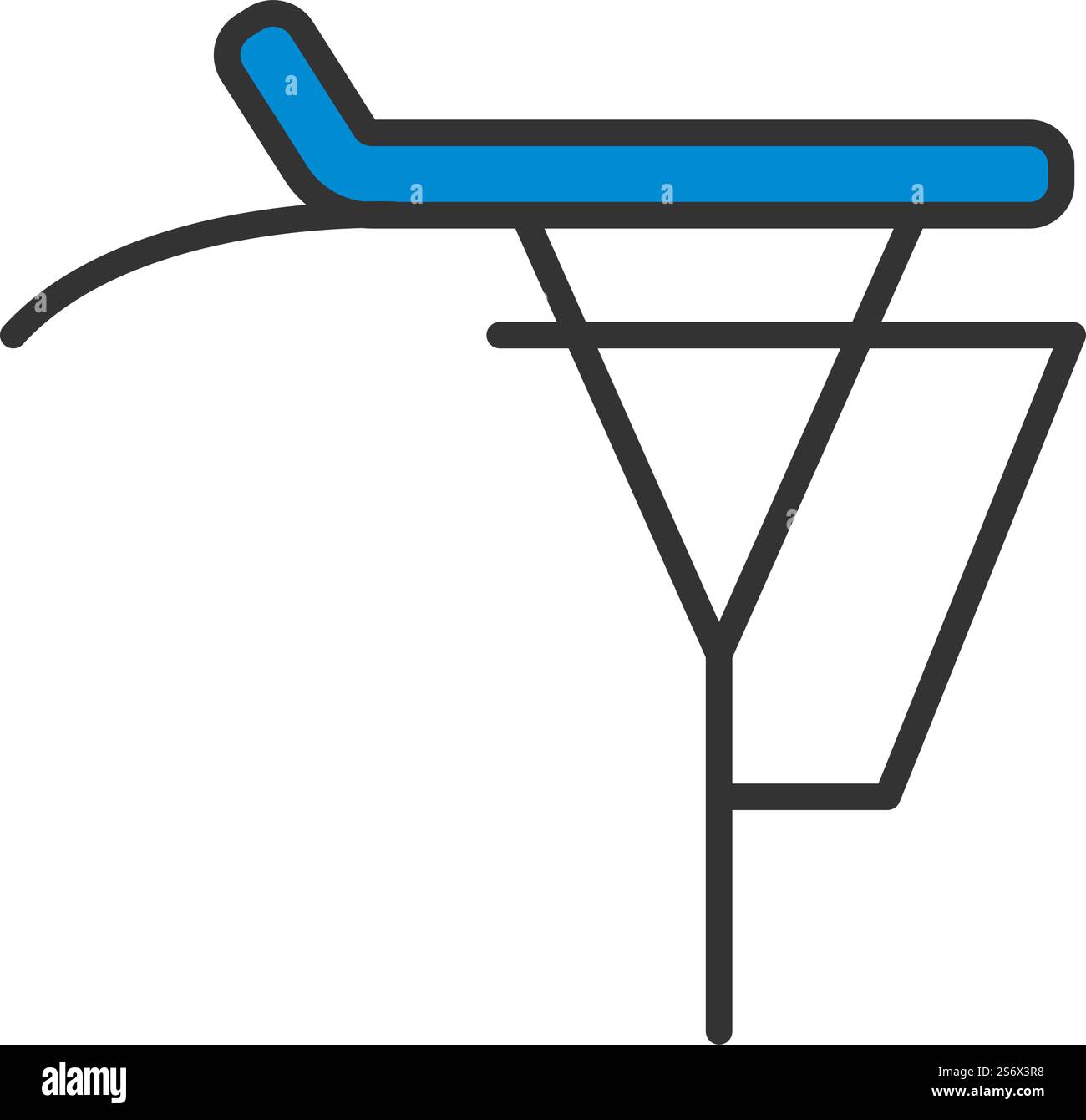 Icona portabagagli per biciclette. Contorno grassetto modificabile con disegno riempimento colore. Illustrazione vettoriale. Illustrazione Vettoriale