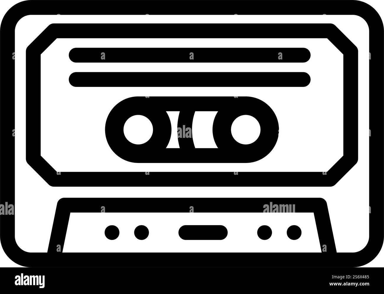 vettore dell'icona della linea musicale pop. segnale di musica pop. illustrazione nera del simbolo del contorno isolato. illustrazione vettoriale dell'icona della linea musicale pop Illustrazione Vettoriale