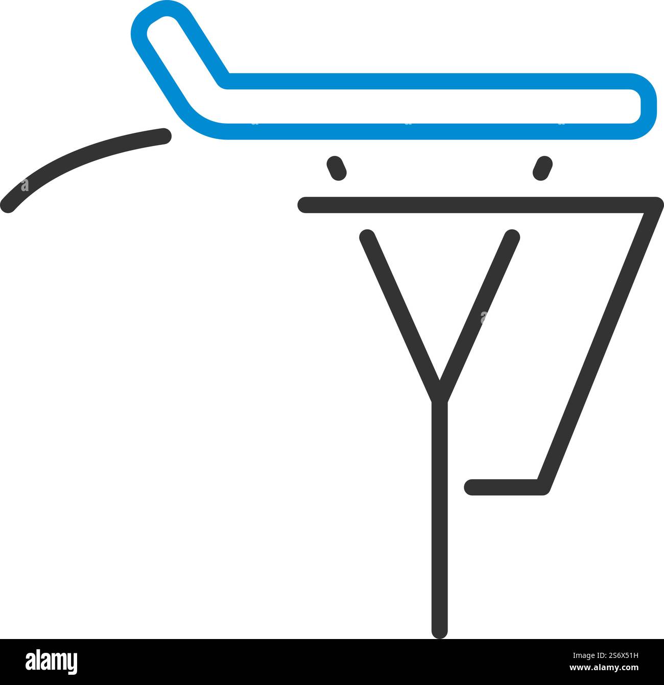 Icona portabagagli per biciclette. Contorno grassetto modificabile con disegno riempimento colore. Illustrazione vettoriale. Illustrazione Vettoriale