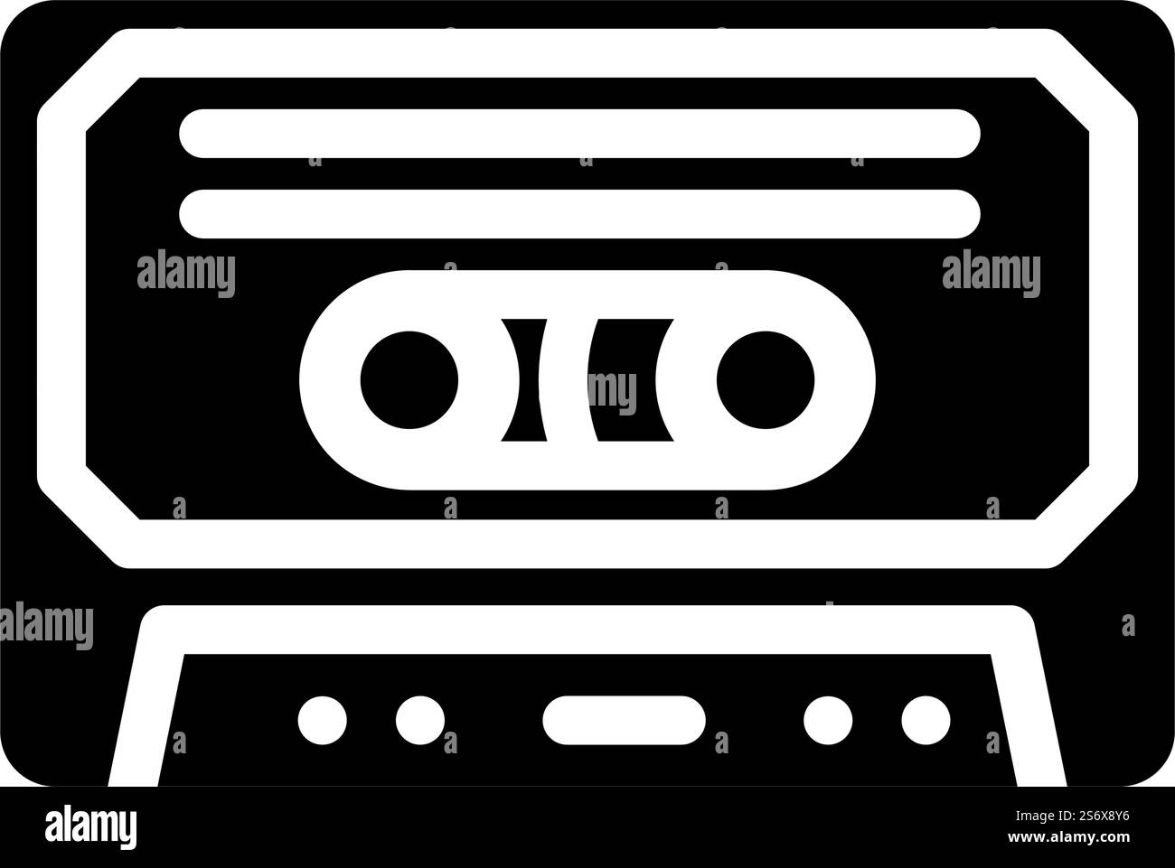 vettore icona glifo musica pop. segnale di musica pop. illustrazione nera del simbolo del contorno isolato. illustrazione vettoriale icona glifo musicale pop Illustrazione Vettoriale