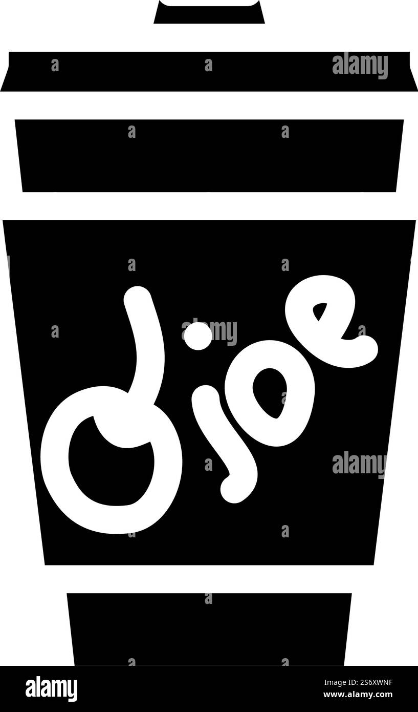 vettore icona glifo dello sciroppo di ciliegia al caffè. cartello sciroppo di ciliegia al caffè. illustrazione del simbolo isolato. illustrazione vettoriale dell'icona del glifo dello sciroppo di ciliegia al caffè Illustrazione Vettoriale