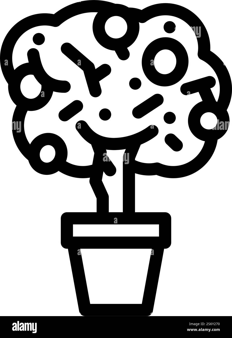 vettore decorativo con icona a forma di limone. insegna decorativa al limone. illustrazione nera del simbolo del contorno isolato. illustrazione vettoriale dell'icona della linea del limone decorativa Illustrazione Vettoriale