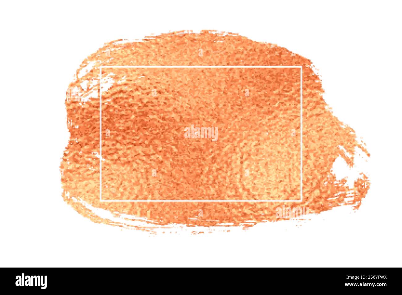 rosa oro pennello traccia texture sfondo Illustrazione Vettoriale