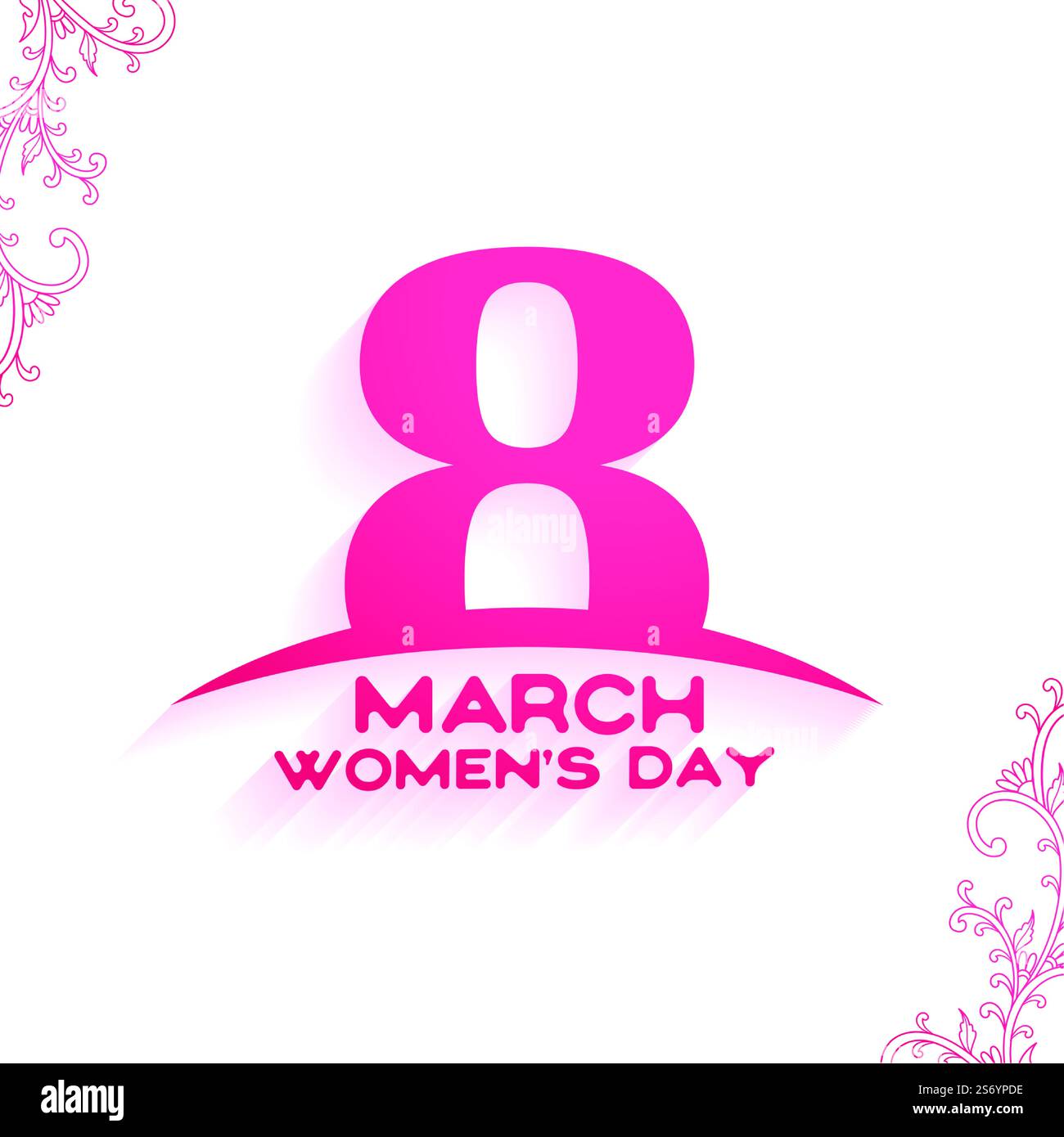 8th marzo carta internazionale per la festa delle donne Illustrazione Vettoriale