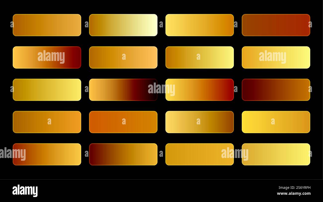 campioni premium golden gradients collection Illustrazione Vettoriale