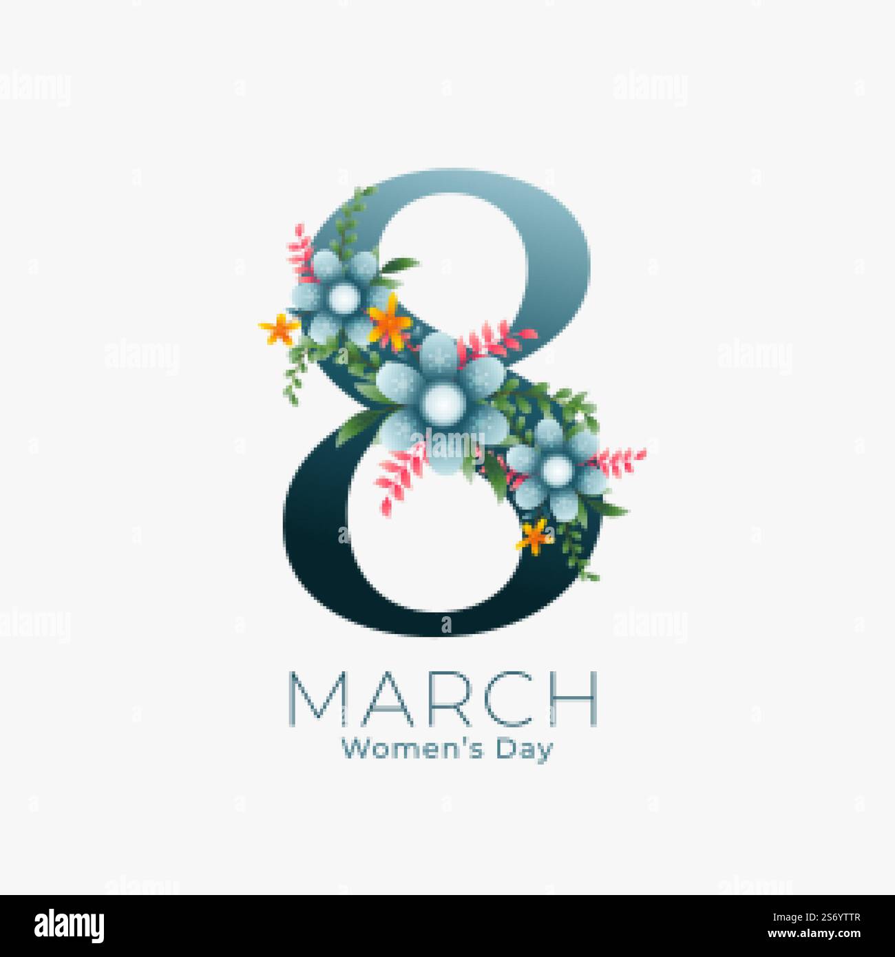 8 marzo sfondo per il giorno delle donne Illustrazione Vettoriale