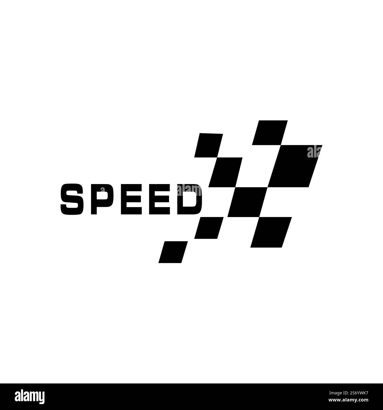 Icona della bandiera di gara semplice vettore di illustrazione del design Illustrazione Vettoriale