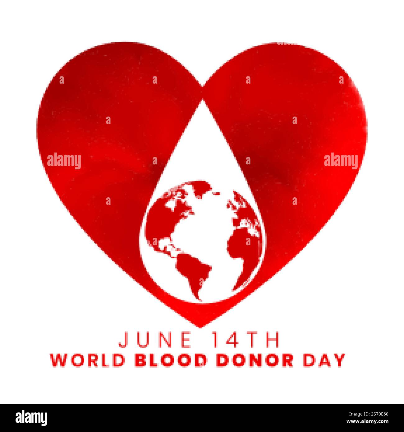 14 giugno mondo donatore di sangue giorno di disegno di sfondo Illustrazione Vettoriale