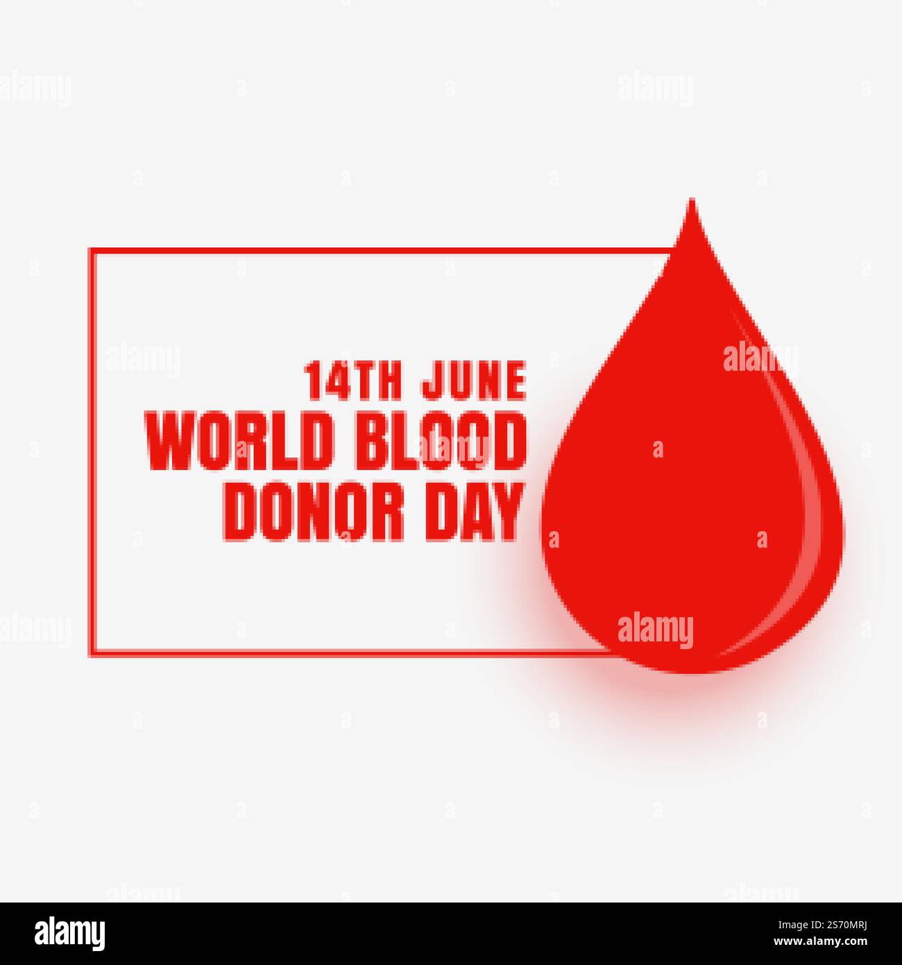 14 giugno progettazione di poster di concetto giornata mondiale dei donatori di sangue Illustrazione Vettoriale