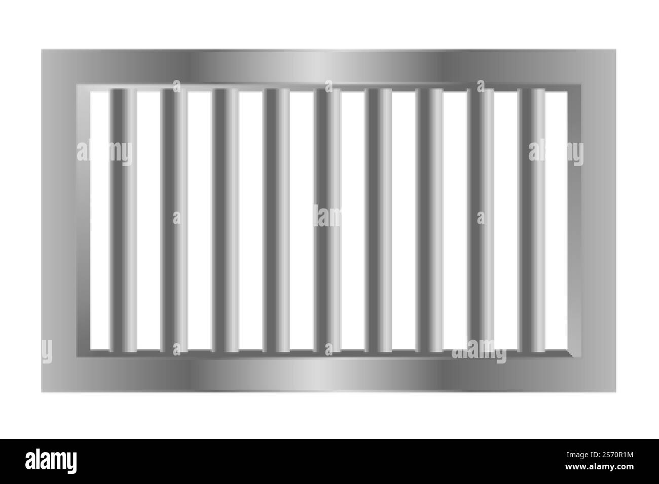 barre in acciaio con prision per jail realizzate in metallo Illustrazione Vettoriale barre in acciaio con prision per jail realizzate in metallo Illustrazione Vettoriale