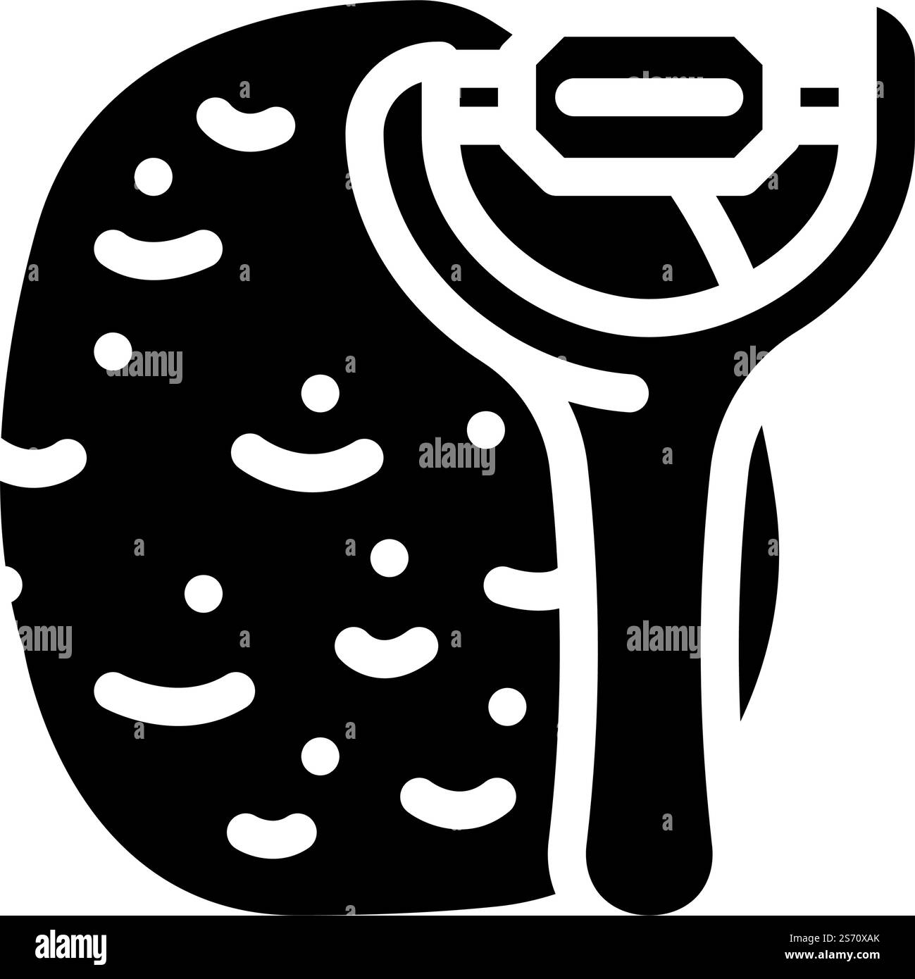 vettore icona glifo pelapatate. cartello pelapatate. illustrazione del simbolo isolato. illustrazione vettoriale dell'icona del glifo pelapatate Illustrazione Vettoriale