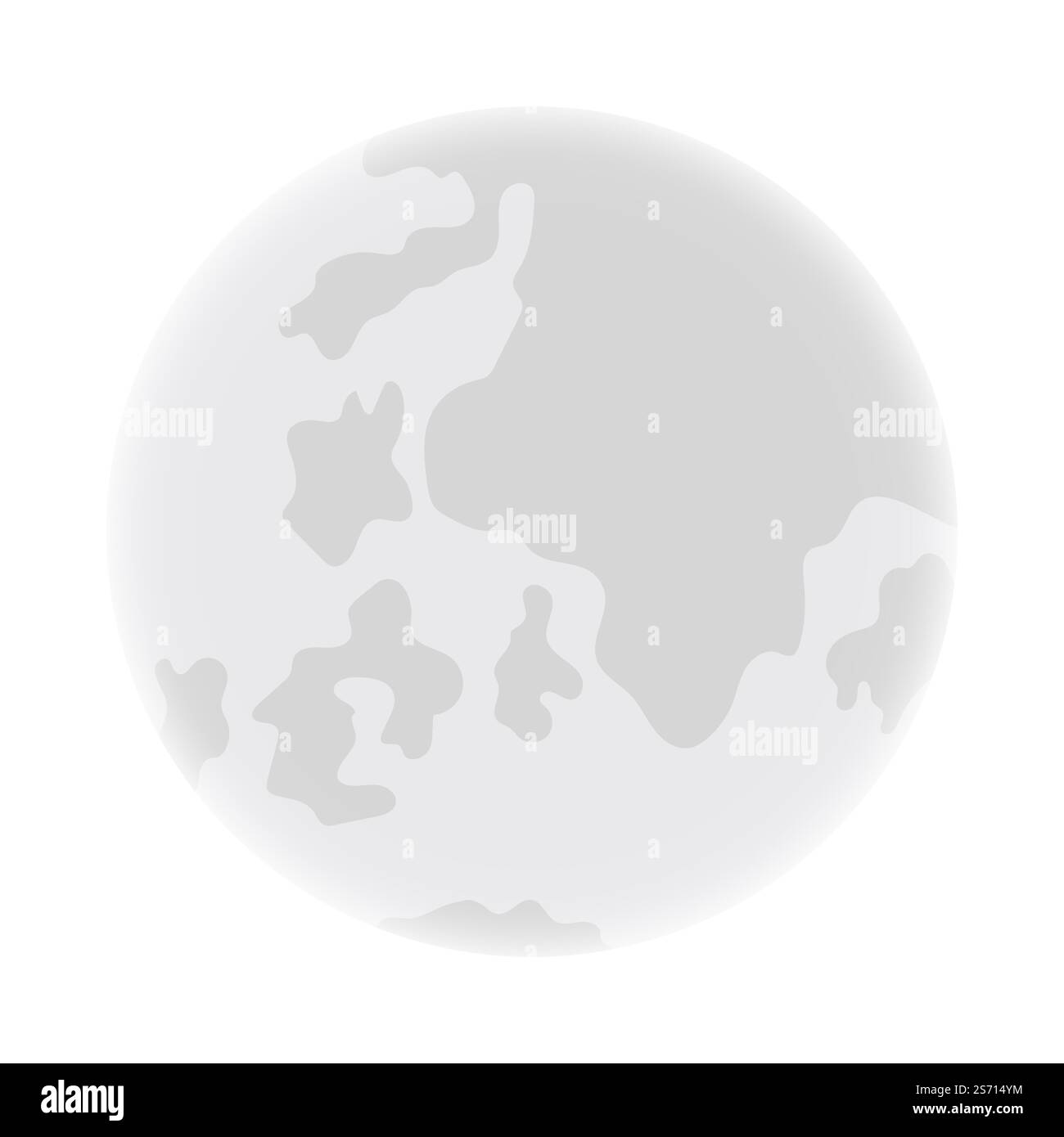 Felice elemento luna tema Halloween. Illustrazione vettoriale. Illustrazione Vettoriale