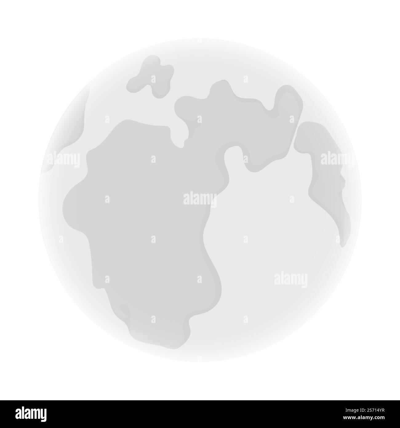 Felice elemento luna tema Halloween. Illustrazione vettoriale. Illustrazione Vettoriale