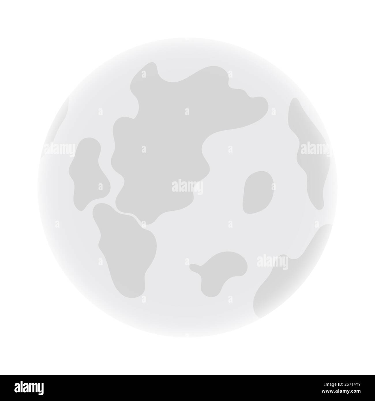 Felice elemento luna tema Halloween. Illustrazione vettoriale. Illustrazione Vettoriale