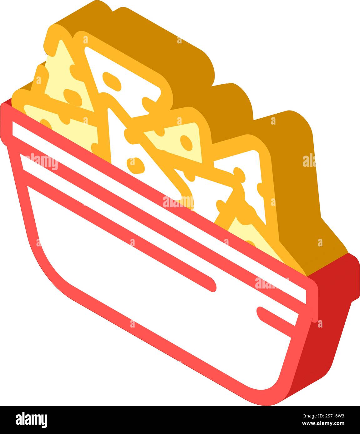 piatto messicano di patate spuntino isometrico icona vettoriale. insegna dello spuntino con patate del piatto messicano. illustrazione del simbolo isolato. illustrazione vettoriale dell'icona isometrica dello spuntino di patate del piatto messicano Illustrazione Vettoriale