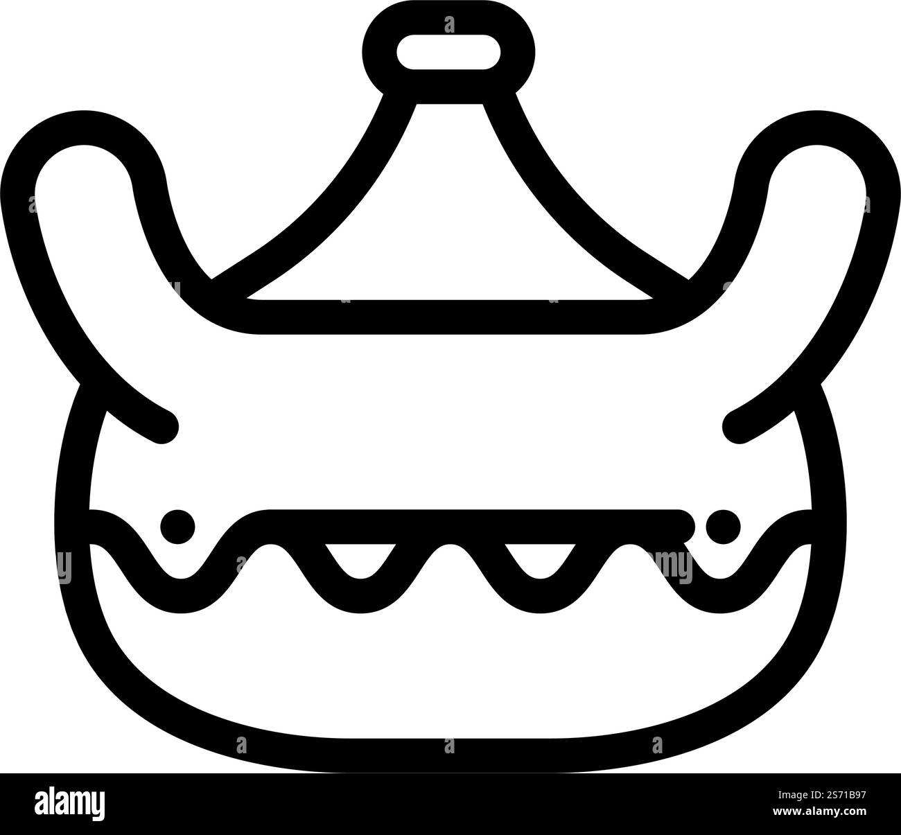 icona vettoriale della linea di stoviglie in argilla fatta a mano. insegna di argilla fatta a mano. illustrazione nera del simbolo del contorno isolato. illustrazione vettoriale dell'icona della linea di stoviglie in argilla fatta a mano Illustrazione Vettoriale