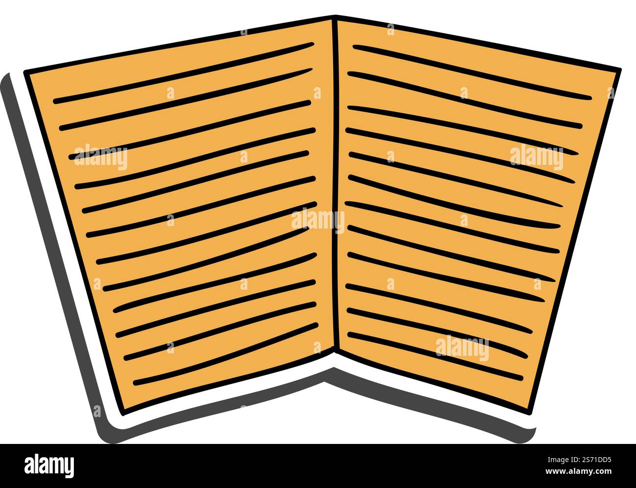 Adesivo per notebook con ombra sul tema Education. Ritorno a scuola. Illustrazione vettoriale. Illustrazione Vettoriale