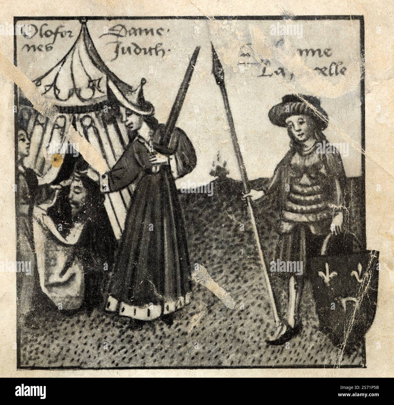 Jeanne d'Arc comparée à Judith. Le Champion des Dames Foto Stock