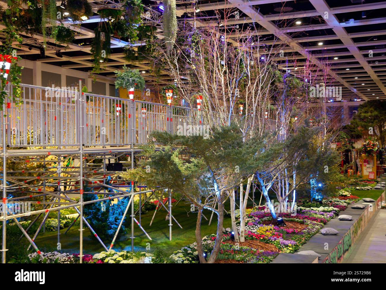 bei der Eröffnungsfeier der Blumenhalle auf der Grünen Woche 2025. *** Alla cerimonia di apertura della sala dei fiori alla settimana Verde 2025 Foto Stock